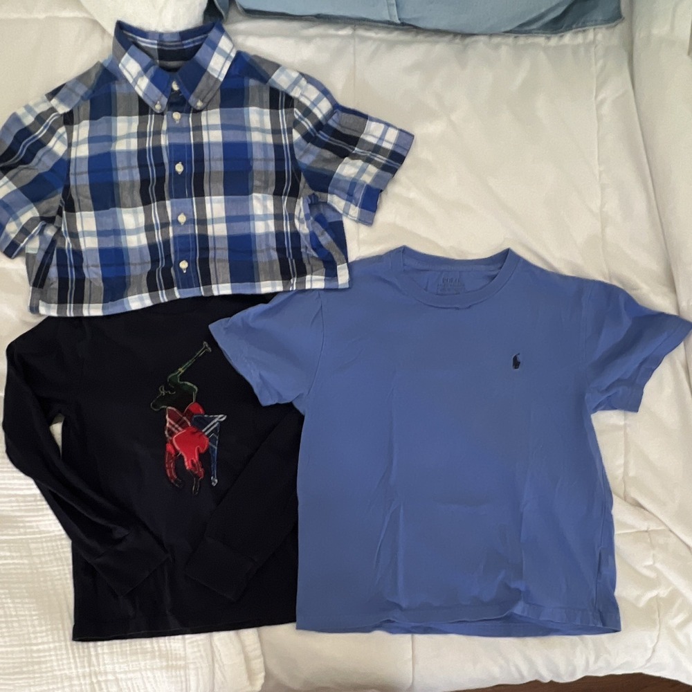 Polo Ralph Lauren Lot Of 3 Boys Shirts Size 8 And 10